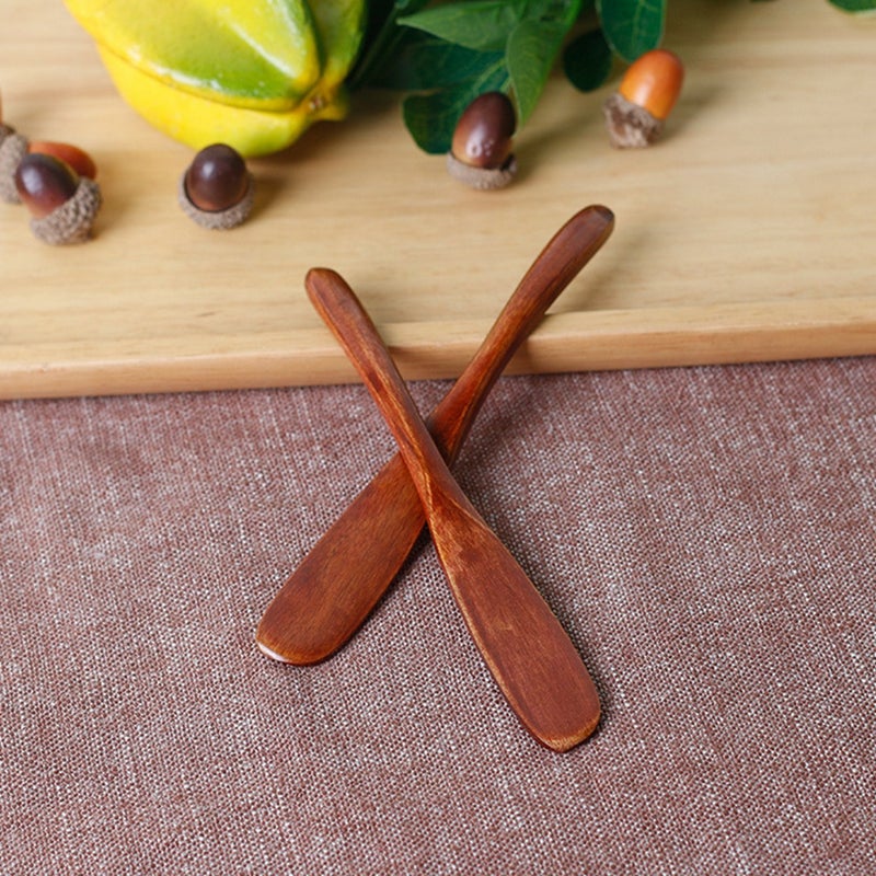 M2cbridge Set of 10 Handmade Butter Jelly Spreader Cheese Knife (Brown Narrow) - Image 5